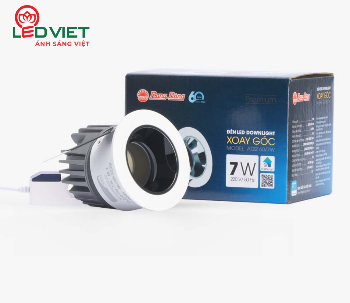 Đèn Led âm trần Rạng Đông AT22 60/7W