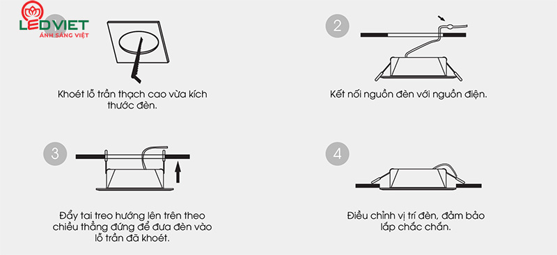 Hướng dẫn lắp đặt đèn LED 