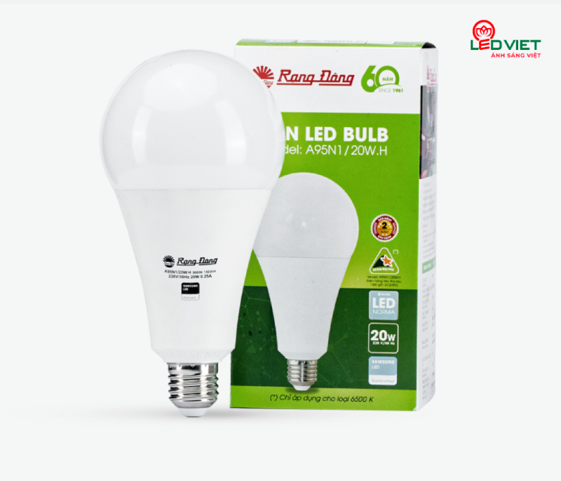 Đèn Led búp Rạng Đông 20W A95N1/20W.H giá rẻ