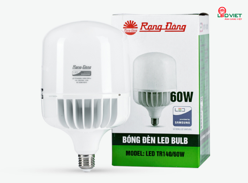 Đèn Led búp trụ Rạng Đông 60W TR140NĐ/60W chính hãng