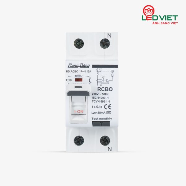 Aptomat chống giật RD.RCBO 1P+N 16A