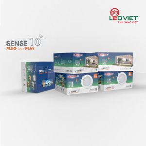 Bộ combo đèn âm trần thông minh sense AT16.RM 90/7W.C10
