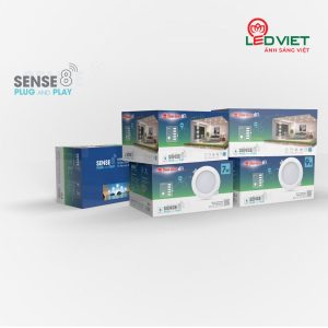Bộ combo đèn âm trần thông minh sense AT16.RM 90/7W.C8