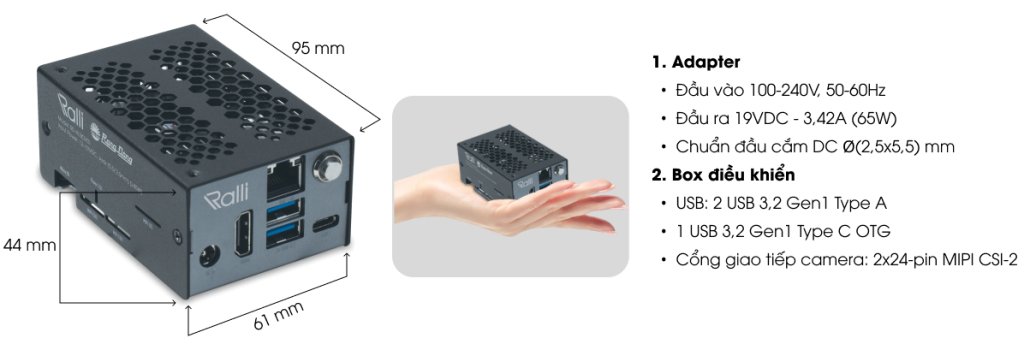 Cấu tạo bộ điều khiển AI Box