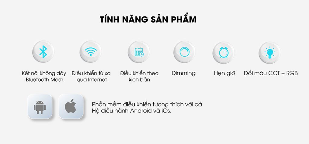 Đèn LED búp thông minh A60.WF.RGB/9W