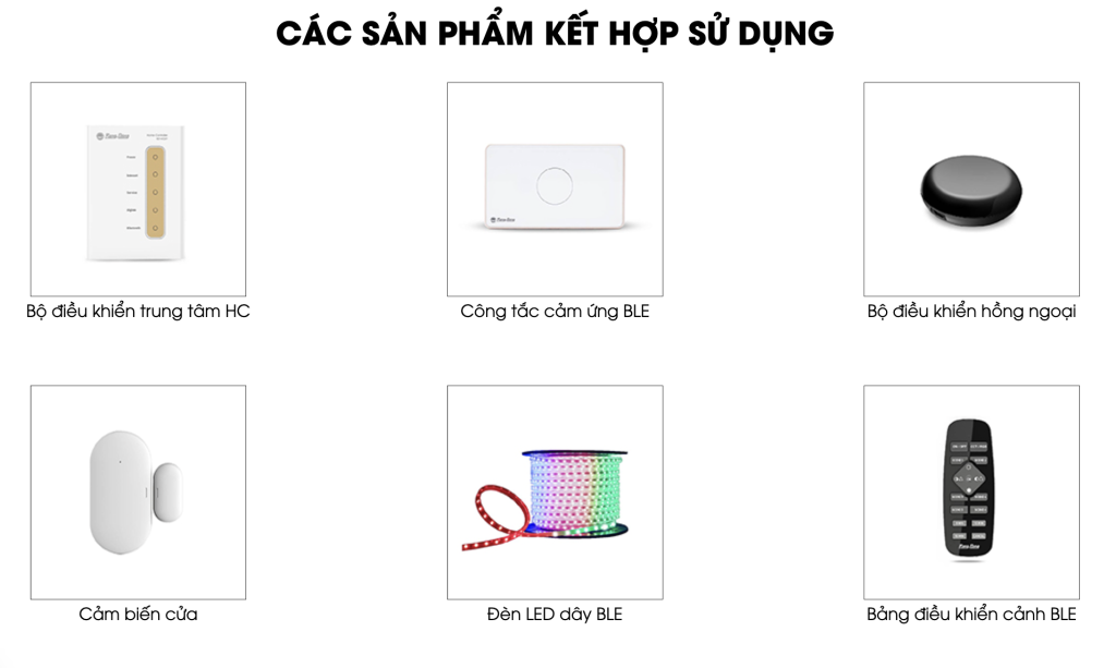 Sản phẩm kết hợp đèn LED búp thông minh A60.WF.RGB/9W