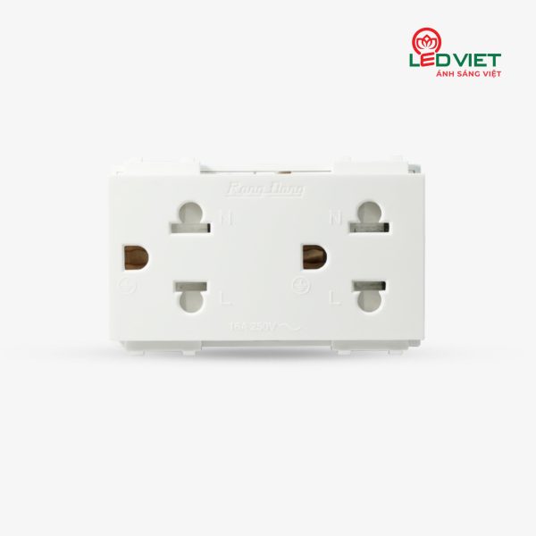 Hạt ổ cắm âm tường HOC03 2C/16A