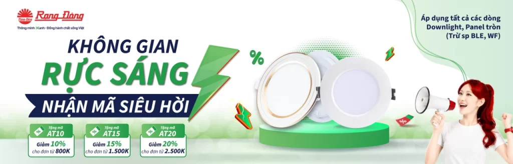 Đèn âm trần Rạng Đông