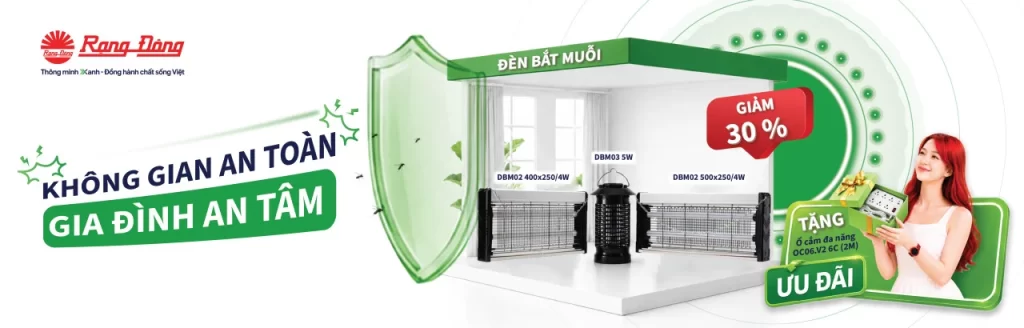 Đèn bắt muỗi Rạng Đông